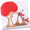 KONTONTY Round Fan Stand Traditional Chinese Style Fan Rack Easy