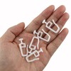 ZZLZX Curtain Track Glider Roller Hook 50PCS Curtain Gliders with