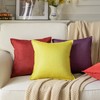 YAERTUN Pack of 2 Decorative Linen Soild Cushion Covers Farmhouse