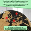 Vaudagio Beautiful Cork Globe with 102 Different Push Pins -