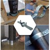 Highcraft RISEG01-10 Riser Wall Ceiling Mount Vertical Piping Support-Plumbing Extension