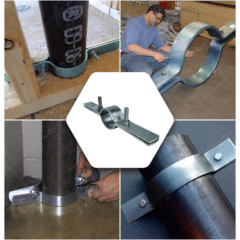 Highcraft RISEG01-10 Riser Wall Ceiling Mount Vertical Piping Support-Plumbing Extension