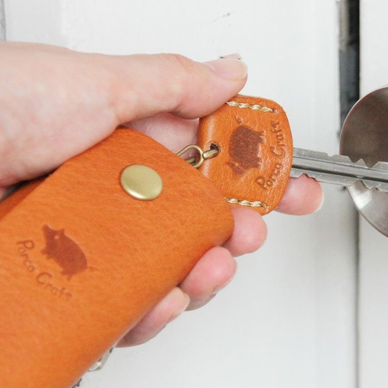 Polcolosso Craft Key Cover, Original Tochigi Leather, Made in Japan,