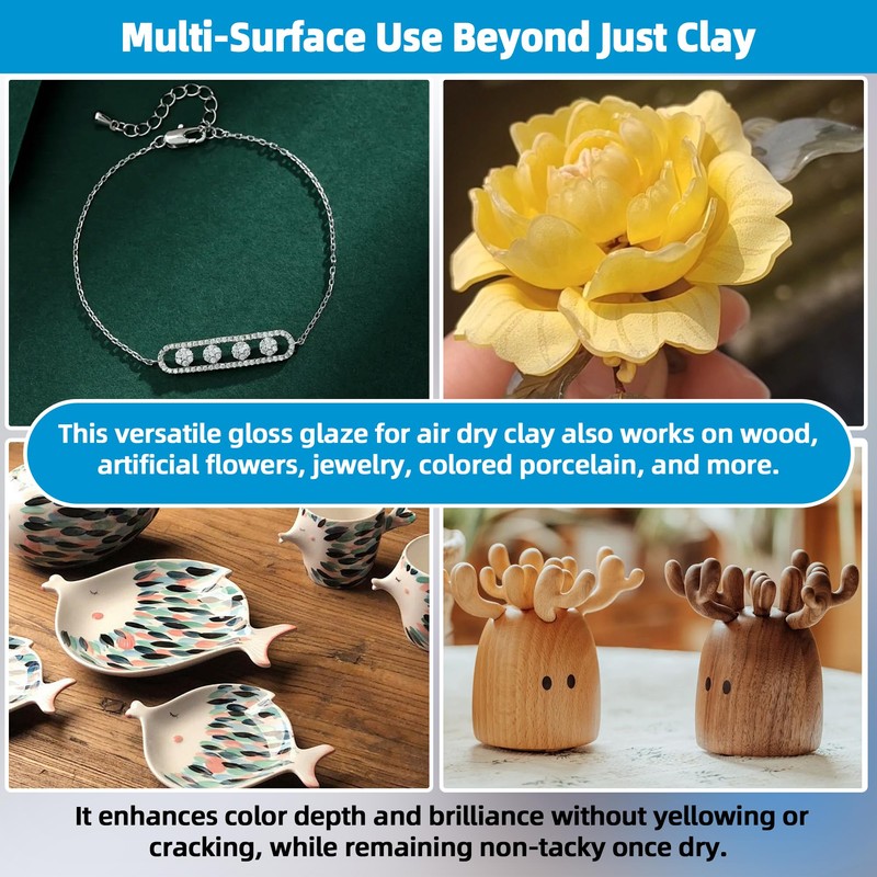 CALPALMY 2 x 100ml Clay Glaze Kit - Varnish Sealant