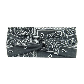 PTNKUIIY Wide Headbands for Women – Pack of 5 Turban Headband Hair Band Headscarf Elastic Cotton Wide Headband Flower Print Hair Accessories Yoga Sports Headband for Women – Flowers – Dark Green