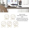 100Pcs Gold Paper Clips Cute Shape Stainless Steel Multifunction Metal