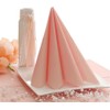 50 Apartina Napkins Fabric-Like Airlaid, Plain, Peach, Size 40 x