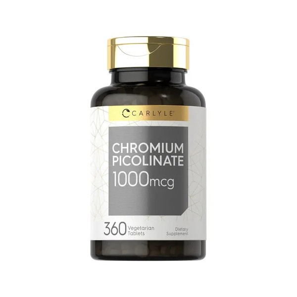 Picolinato De Cromo 1000mg 360 Tabs Bajar De Peso Ok