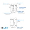 KELEK Multicontacto con 5 Salidas, Puertos USB-A y USB-C, Protección