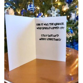 Flawmark The Grinch - Pandemic - Christmas Card - Funny - Greeting Card