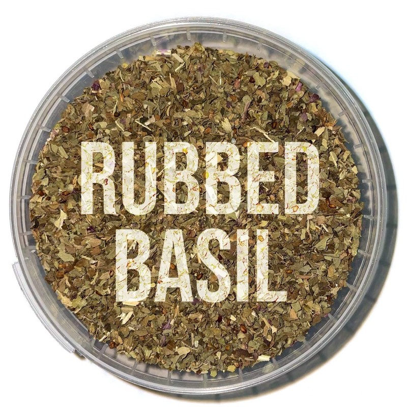 Rubbed Dried Basil Leaves Herb - 100g