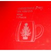 MIKASA CHRISTMAS TREE LEAD CRYSTAL SET OF 2 COFFEE TEA