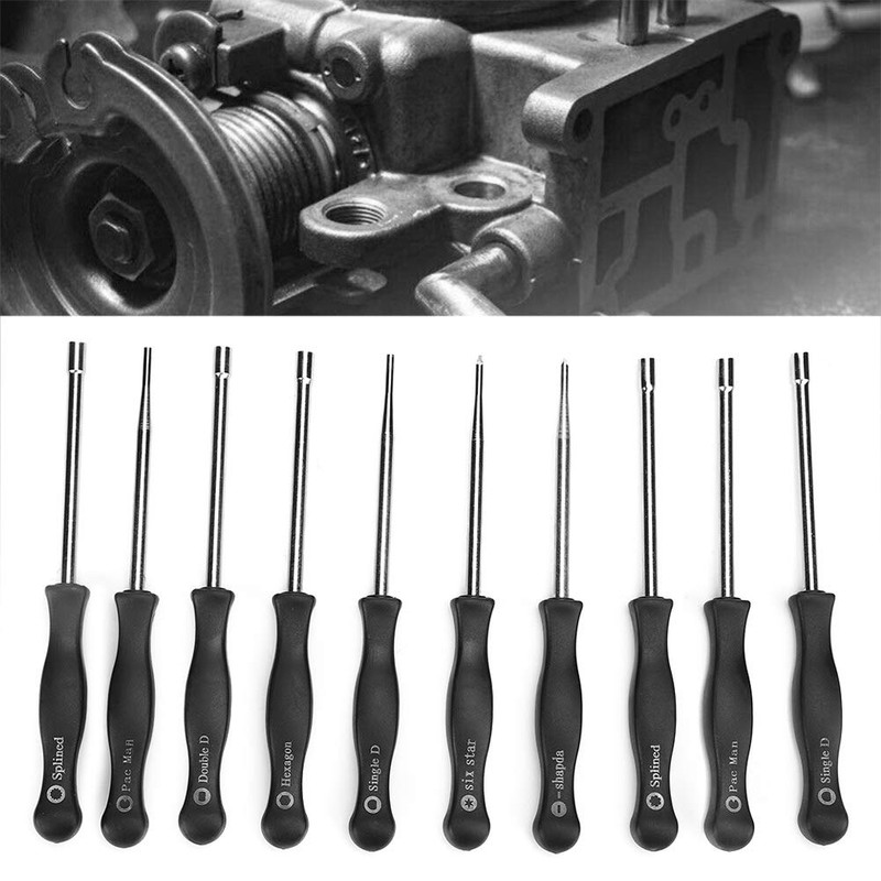 Carburetor Adjustment Tool, Carburetor Driver, Adjustment Screwdriver Set of 10