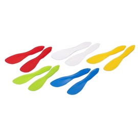 Linden Sweden Multi Purpose Spreaders Set of 10, Multi Colored - Versatile Butter Knife for Soft Cheese, Peanut Butter, Frosting - Safe for Kids - BPA-Free and Dishwasher-Safe - Made in Sweden