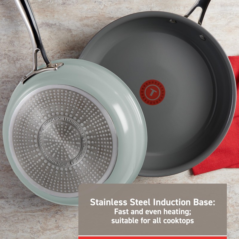 T-fal Ceramic Non-Stick Induction, 10.5 and 12 Inch 2 piece