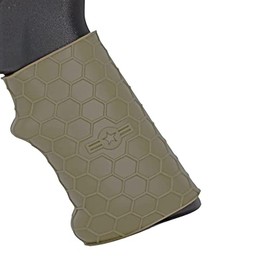 Covert Clutch HexGrip - Universal Grip Sleeve - The Original - 100percent Made in USA (Flat Dark Earth) Handgun, Full Size