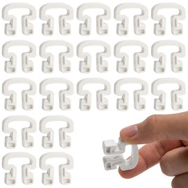 RunNico 50Pcs Soccer Goal Net Clips, Plastic Football Net Clip, Easy-Setup White Goal Net Accessory for Soccer Training and Gaming Attachment