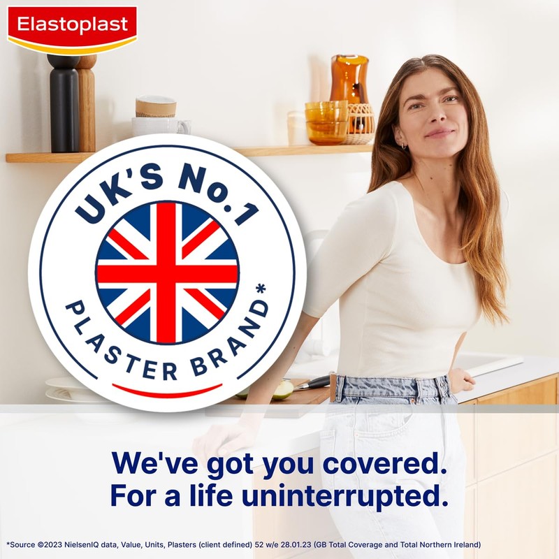 Elastoplast Elastoplast Aqua Protect Plasters (20 Plasters), 100% Waterproof for