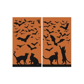 Wowindows Llc Wowindows Posters Cats 'N Bats Silhouettes Multicoloured One Size