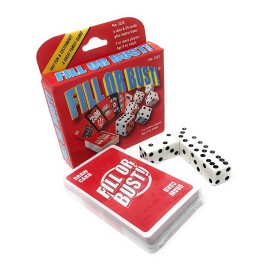 Bowman Games Fill Or Bust Dice Card Game Bowman Games 2222 Family Party Fast Press Your Luck