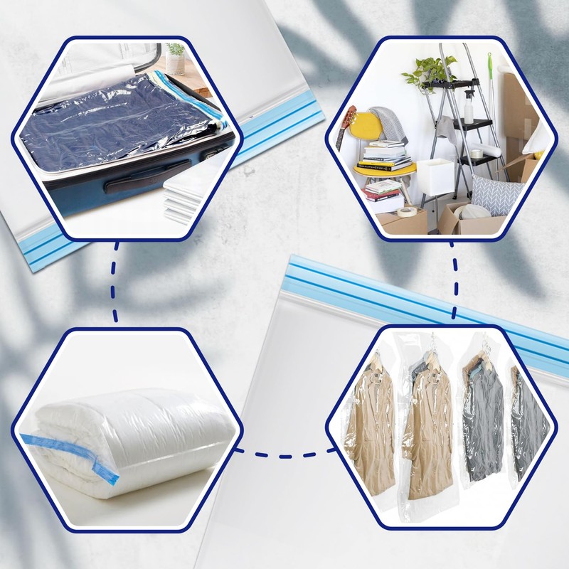 Vacuum Storage Bags 40x95 cm for Storing Clothes and Saving