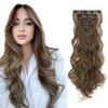 Dcbaboo Clip-In Hair Extensions, Wavy, 7 Pieces, 50 cm, Hair