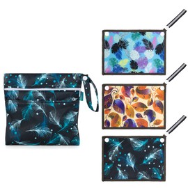 Teamoy 3Pcs Pee Cloth with Storage Bag, Reusable Pee Rag Hygienic Female Urination Solution for Camping, Hiking, Traveling, Rectangular