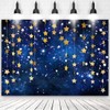 Twinkle Twinkle Littler Star Backdrops Navy Blue Galaxy Starry Sky