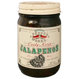 Texas Pepper Works Candy-Krisp Jalapenos, 6-pack, 12 oz jars