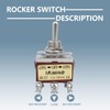 Innfeeltech 3 Pcs Momentary Toggle Switch, 20A 125V, 2H-C223 DPDT,