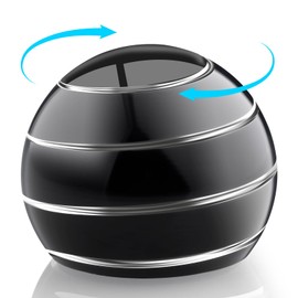 INOVASHON Kinetic Desk Toy, Desk Ball for Stress Relief, Hypnotic Spinning Fidget Optical Illusion Ball, Office Desk Spinning Metal Toys for All Age, Gift for Men Woman Boy Girl (40mm Black)