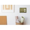OKAWYC Double Toggle/Single Duplex Light Switch Cover Belaire Beaded Metal