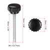 sourcing map 2pcs Knurled Clamping Knobs M6 x 60mm Metric