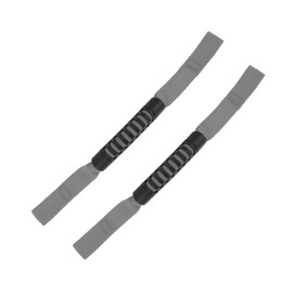 REPAIROCK 2 Pcs Headrest Grab Handles for Jeep Wrangler JL JLU JK JKU TJ LJ YJ 1995-2017 Car Rear Seat Back Headrest Grab Handle Oxford Cloth ABS Gray