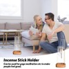 ZOESURE Räucherstäbchenhalter, Holz Räucherstäbchen Halter, Modernes Design Room Décor Räucherstäbchenhalter
