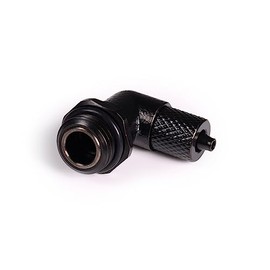 Alphacool ES 5/3 mm Screw-On Nozzle 90° Rotatable G1/4 Deep Black