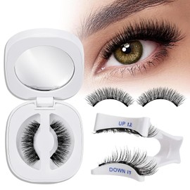 Pestañas Magnéticas riutilizzabili con applicatore, Pestañas Postizas Magneticas de larga duración, Aspecto de Naturales, No requiere pegamento, fácil de colocar (L03, Pestañas Magnéticas)