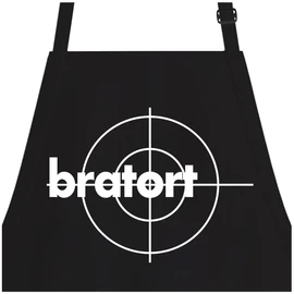 OM3® BRATORT – BBQ Apron – Cult TV Crime Series Parody – BBQ Kitchen Apron with Bum Bag for Adults Unisex, black