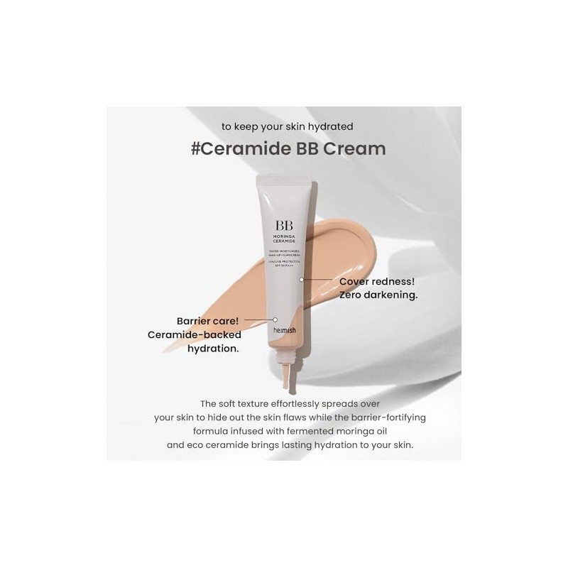 Heimish Moringa Ceramide Cream Spf30 Light Beige