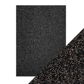 Tonic Studios A4 Craft Perfect Glitter Card, Cardstock, Black Sapphire, 30 x 21.5 x 0.5 cm