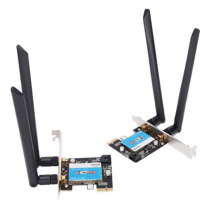 Wireless Card Dual Band 2.4GHz 5GHz PCIE Interface Network Computer