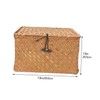 NOLITOY 3Pcs Handwoven Storage Basket Set Practical Sundries Box with
