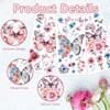 PLIGREAT 3 Sheets Butterfly Rub on Transfer for Crafts and