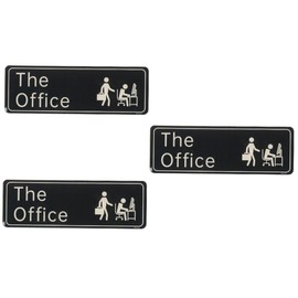 Operitacx 3pcs Office Sign The Office Wall Sign Funny Flags for Office Door Signs Wifi Password Sign The Office Birthday Decorations The Office Merchandise Acrylic Nameplate Business