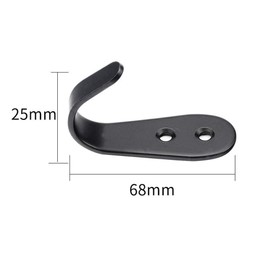 Wall Mounted Coat Hooks Coat Hooks Coat Hangers Coat Hooks Rustic Hooks for Bathroom Kitchen Garage Single Coat Hanger 68mm x 25mm