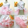 BT Bear Small Dog Dress,Dog Dress Puppy Skirt Retro Bow