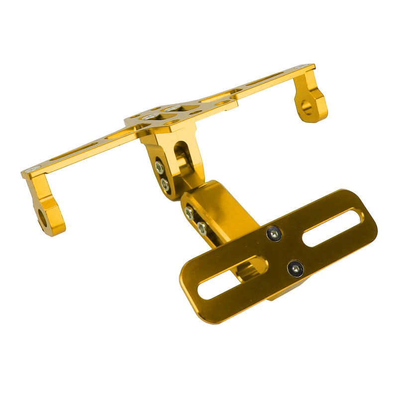 Motorcycle License Plate Bracket CNC Aluminium Alloy Universal Adjustable Motorcycle