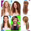 12 PCS Colorful Clip in Hair Extensions, Racoon Tail Hair