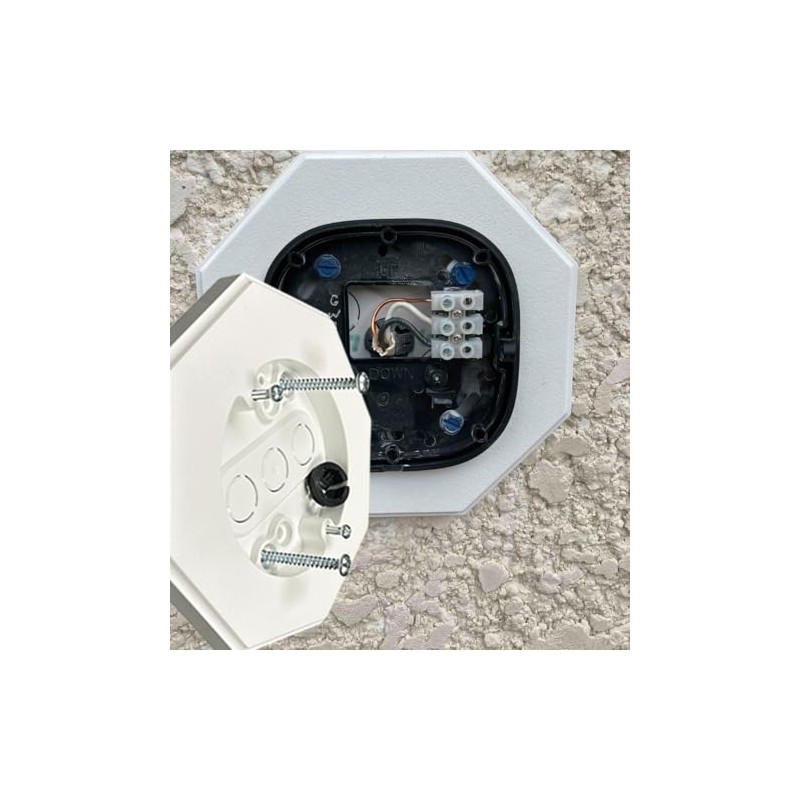 iMBAPrice 8161-1 Vertical Siding Lamp Octagon Mounting Kit with Built-in