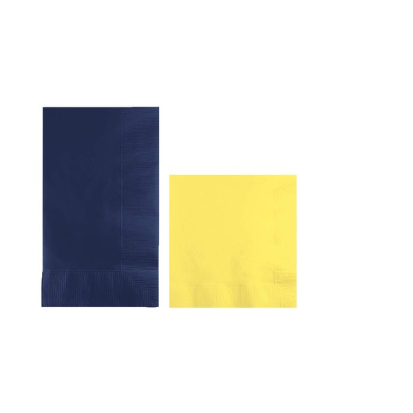 Converting Paper Bulk Party Napkin Bundle, 100 Navy Blue Dinner